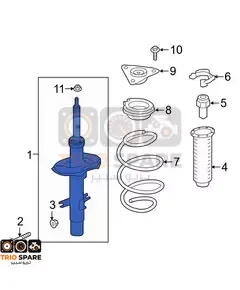 Nissan Altima Front Right Shock Absorber 2019 - 2022