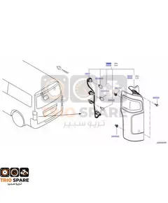 اسطب خلفي يسار نيسان اورفان 2017 - 2021