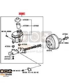 CYLINDER SUB ASSY BRAKE MASTER Toyota Camry 2007 - 2011