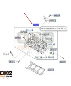 HEAD SUB-ASSY - CYLINDER, LH Kia Cadenza 2017 - 2019