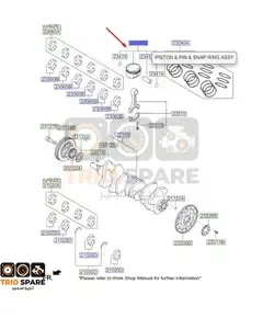 PISTON & PIN & SNAP RING ASSY Kia Cadenza 2017 - 2019