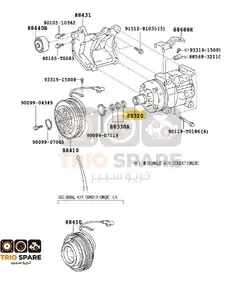 Toyota FORTUNER AC COMPRESSOR 2006 - 2010