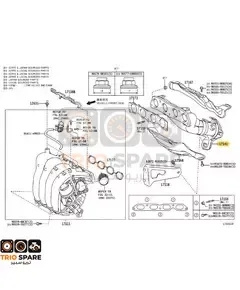 CONVERTER SUB ASSY EXHAUST MANIFOLD Toyota COROLLA 2014- 2016