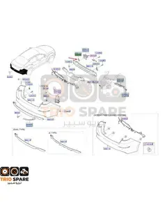 BRACKET - REAR RAIL UPPER MOUNTING, RH Kia Optima 2011 - 2015
