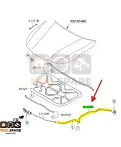 Cable Assy-Hood Latch Release Kia Optima 2011 - 2015