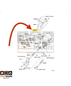 COLUMN ASSY, STEERING Toyota Sequoia 2009 - 2016