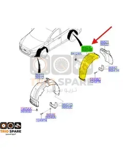 Guard-Rear Wheel Front Piece,Lh Hyundai Elantra 2017 - 2018