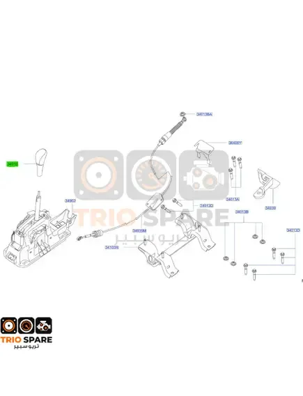 KNOB ASSY - CONTROL LEVER, AUTO Nissan Altima 2016 - 2018