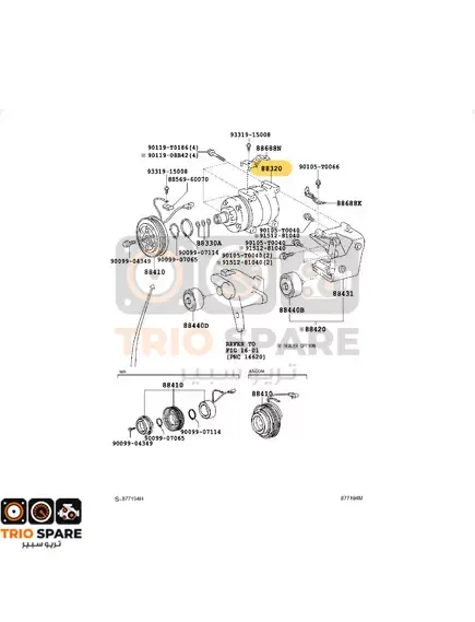 Toyota hilux AC COMPRESSOR 2006 - 2015