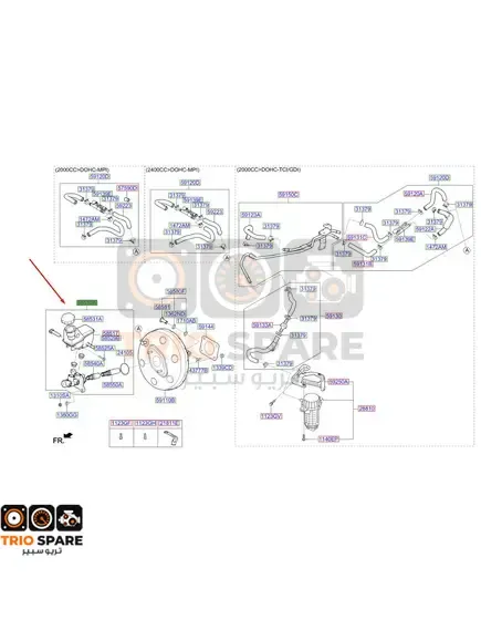 CYLINDER ASSY - BRAKE MASTER Kia Optima 2016 - 2018