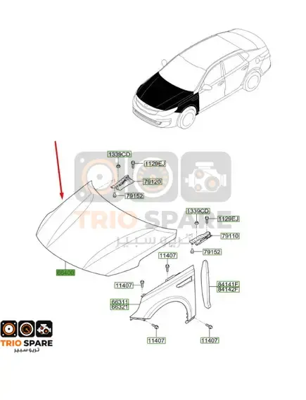 PANEL ASSY - HOOD Kia Optima 2016 - 2020