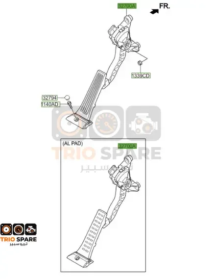 PEDAL ASSY - ACCELERATOR Kia Optima 2011 - 2015