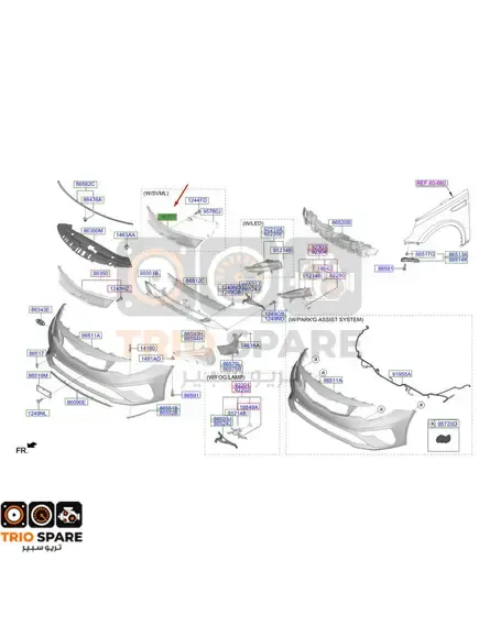 GRILLE - RADIATOR Kia Optima 2019 - 2020