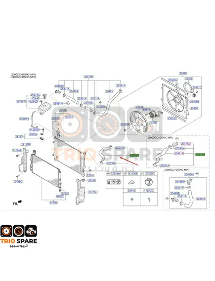 HOSE ASSY - RADIATOR, UPPER Kia Optima 2016 - 2020