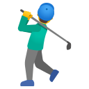 man golfing emoji in PNG format