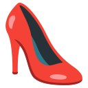 high-heeled shoe emoji in PNG format