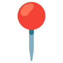 round pushpin emoji in PNG format