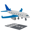 airplane arrival emoji in PNG format