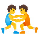 people wrestling emoji in PNG format