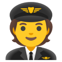 飞行员 emoji in PNG format