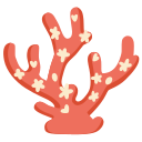 coral emoji in PNG format