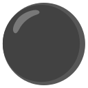 黑色圆圈 emoji in PNG format