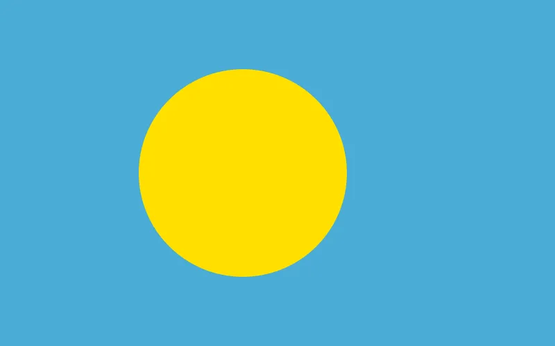 帕劳国旗 emoji in WEBP format