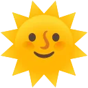 带脸的太阳 emoji in WEBP format