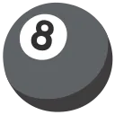 pool 8 ball emoji in WEBP format