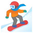 snowboarder emoji in WEBP format