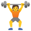 person lifting weights emoji in WEBP format