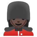 woman guard: dark skin tone emoji in WEBP format