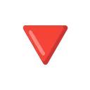 Download red triangle pointed down emoji in WEBP format