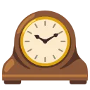 mantelpiece clock emoji in WEBP format