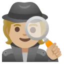 侦探：中等偏浅肤色 emoji in WEBP format
