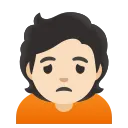 皱眉的人：浅肤色 emoji in WEBP format