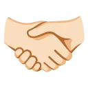 握手：浅肤色 emoji in WEBP format