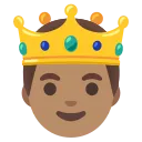 prince: medium skin tone emoji in WEBP format