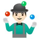 man juggling: light skin tone emoji in WEBP format