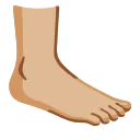 foot: medium-light skin tone emoji in WEBP format