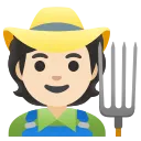 农民：浅肤色 emoji in WEBP format