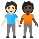 people holding hands: light skin tone, dark skin tone emoji in WEBP format