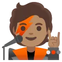 歌手：中等肤色 emoji in WEBP format