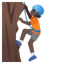 person climbing: dark skin tone emoji in WEBP format