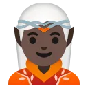 elf: dark skin tone emoji in WEBP format