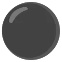 黑色圆圈 emoji in WEBP format