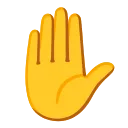 raised hand emoji in WEBP format