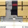 YALE PLATINUM 3 STAR 50/40 (90MM) BRASS