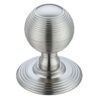 Zoo Hardware Fulton & Bray Ringed Mortice Door Knobs, Satin Chrome (Sold In Pairs)