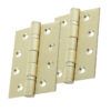 Eurospec 4 Inch Grade 13 Plain Ball Bearing Hinges, Satin Brass (Sold In Pairs)